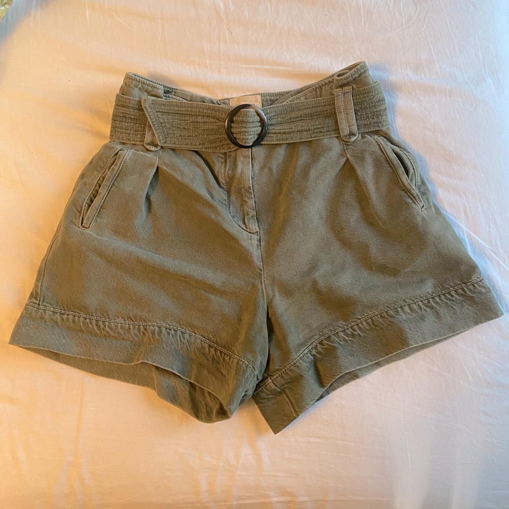 Sezane Rome Shorts Khaki Size 40
